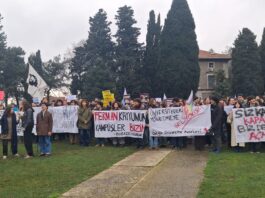 Boğaziçi Üniversitesi öğrencileri kulüp odalarının gaspına karşı bir araya geldi