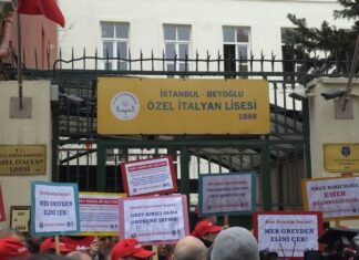 Özel İtalyan Lisesi öğrencileri: “Öğretmenlerimizin greviyle hak aramanın, dimdik durmanın ne demek olduğunu öğrendik”